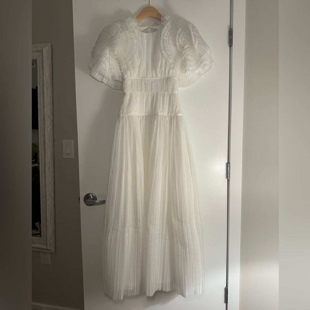 NWT Aje Expressive Ruffle Maxi Dress